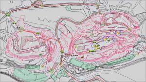 На мониторе диспетчера карьер «Благодатный» с движущейся техникой